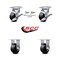 Service Caster 4 Inch Glass Filled Nylon Caster Set with 2 Brakes/Swivel Lock 2 Rigid SCC SCC-30CS420-GFNB-TLB-BSL-2-R-2 - alternate 5